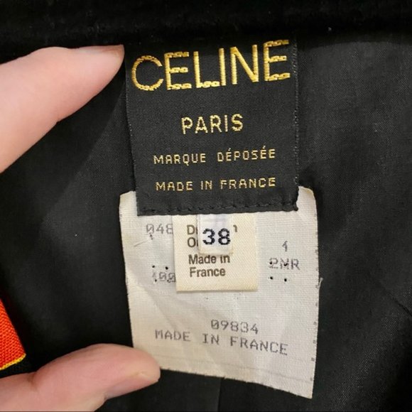 Céline Paris Vintage Linen Floral Print Blazer - Picture 10 of 12